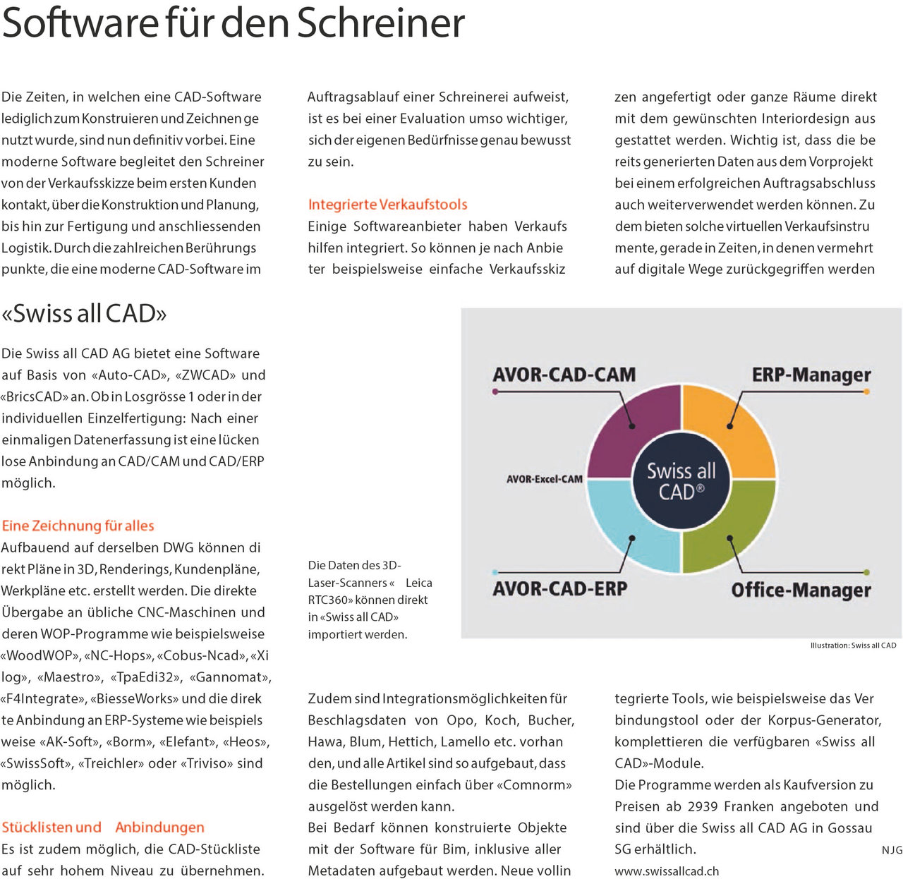 995 2021 04 Schreinerzeitung 2021 15 Digitalsierung W Rueegg AG 00